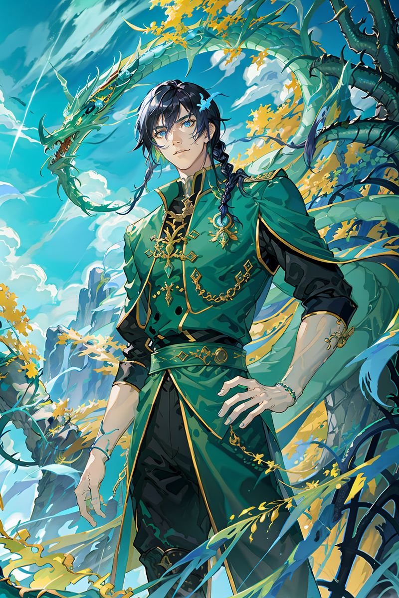 maximum_XD_'s tweet photo. Dragon Keeper 3 #AIart #AIイラスト #stablediffusion #AIイケメン部 (1/3) https://t.co/a4cbkS0S76