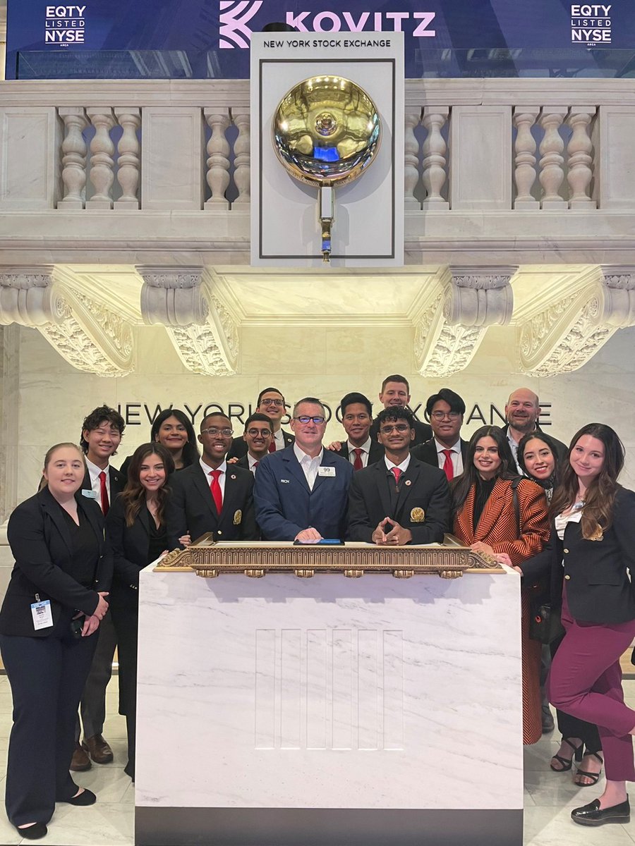 The nation's Number One undergraduate entrepreneurship program takes The Big 🍎! A group of #UHBauer @wolffcenter students traveled to NYC earlier this week as guests of Cyvia Wolff, taking in the sites, seeing @hamiltonmusical &amp; visiting @nyse.