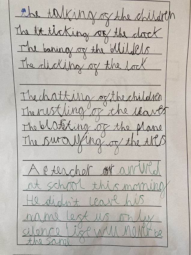 Year 2 poetry inspired by Roger McGough. Great work!
