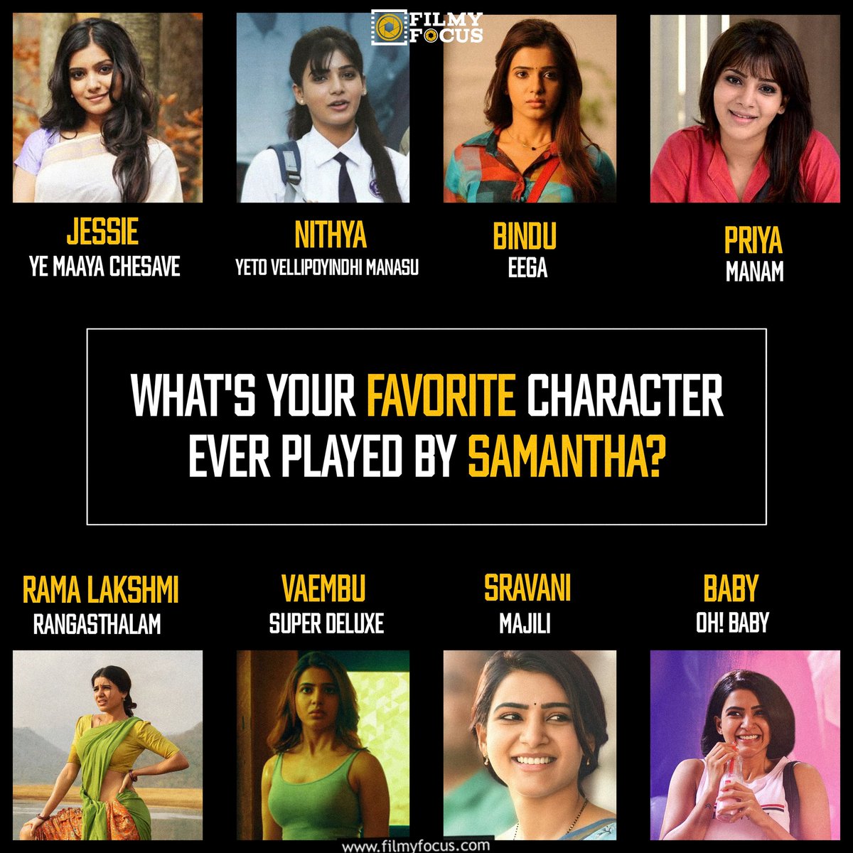 Which one stole your heart?

#Samantha #HappyBirthdaySamantha