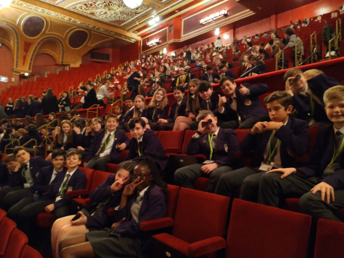 Year 7 at Demon Dentist at the Liverpool Empire.
Miss Hughes said that they were outstanding in the theatre and were a credit to the College! 🎭