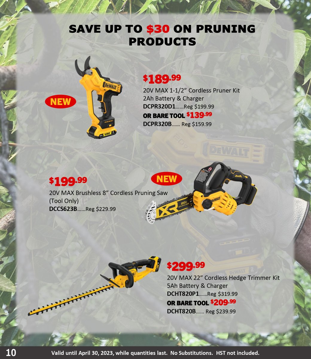 NLDistributors's tweet image. Upgrade your toolbox with DeWalt&apos;s reliable and durable tools. Save during our April Tools Sale until April 30th, and take your DIY game to the next level!

View our full flyer at: nldistributors.ca

📍 6-8 Mullaly Street, St. John’s
📲 (709) 726-5300

#DeWalt #AprilTools