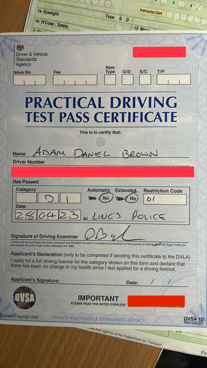 I’m happy that I passed my D1 minibus licence test today with one minor driving fault. This will benefit me with work giving me more options of vehicles I can use.