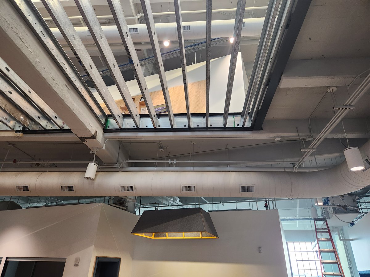 Renovating an existing layout will give your space a brand-new look! This project has PML framing and finishing what was originally a staircase to create more usable workspace for this growing business.