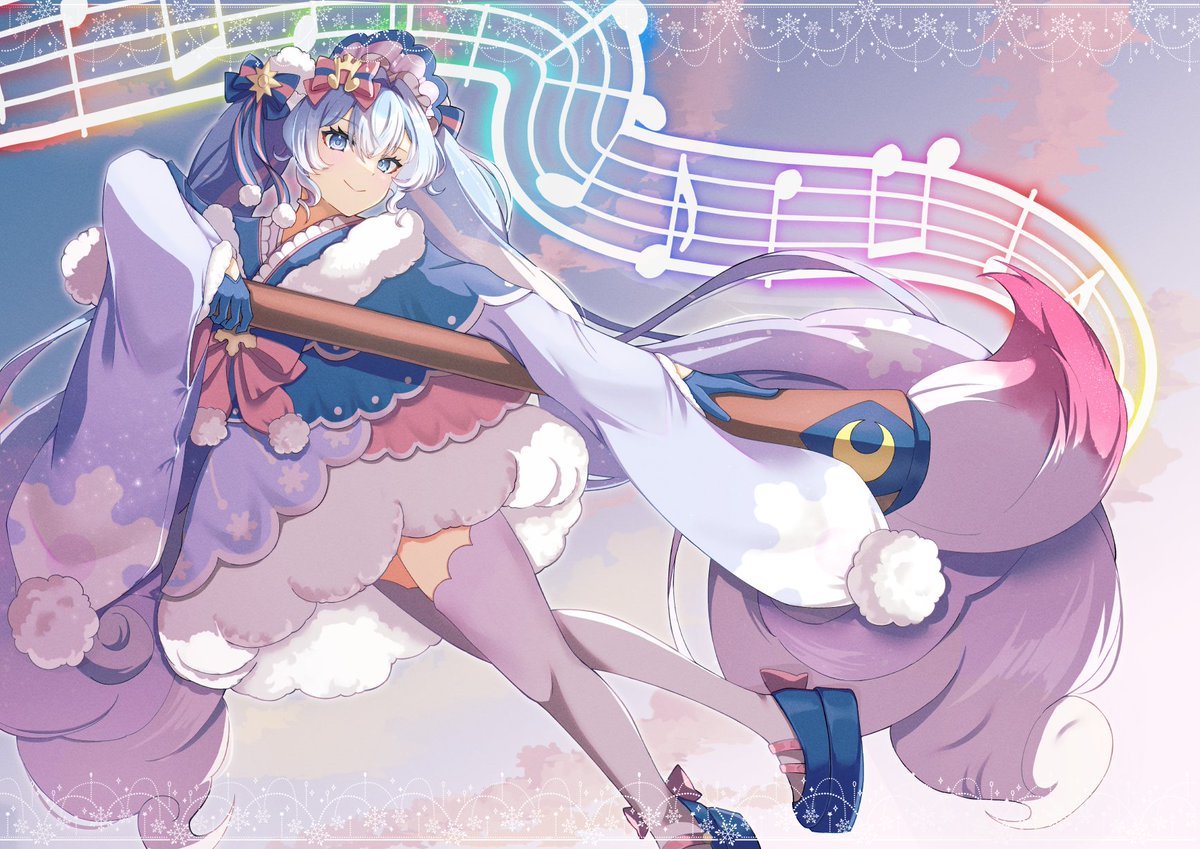 初音ミク「#雪ミク  #初音ミク 冬麗「一緒に"ソラ"を描きましょう」 」|410(しどう)🌟おでライ札幌(9/17)B15,16のイラスト