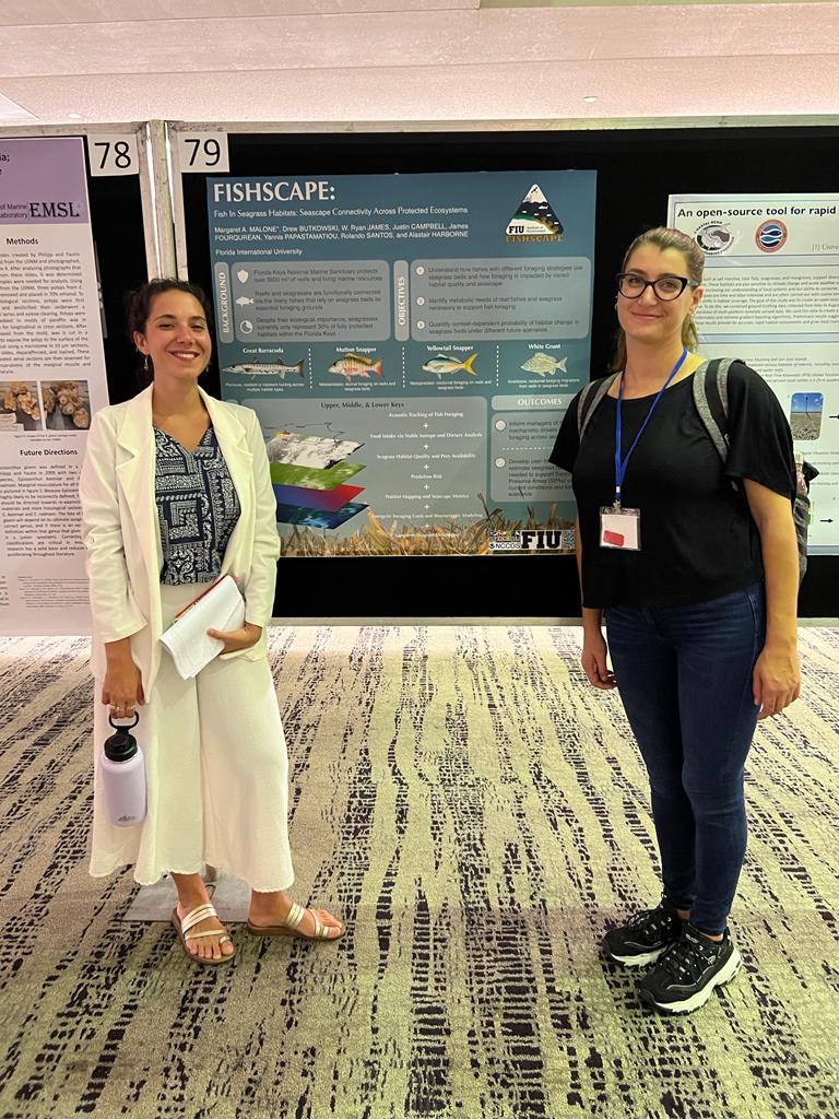 BarbaneraAda's tweet photo. Thanks @MarineBioMeg for presenting at #BEM2023 such a dynamic poster on our #FISHSCAPE project. Stay tuned to hear more about this summer field results 🙌🐟 https://t.co/d6LZK0NYDi
