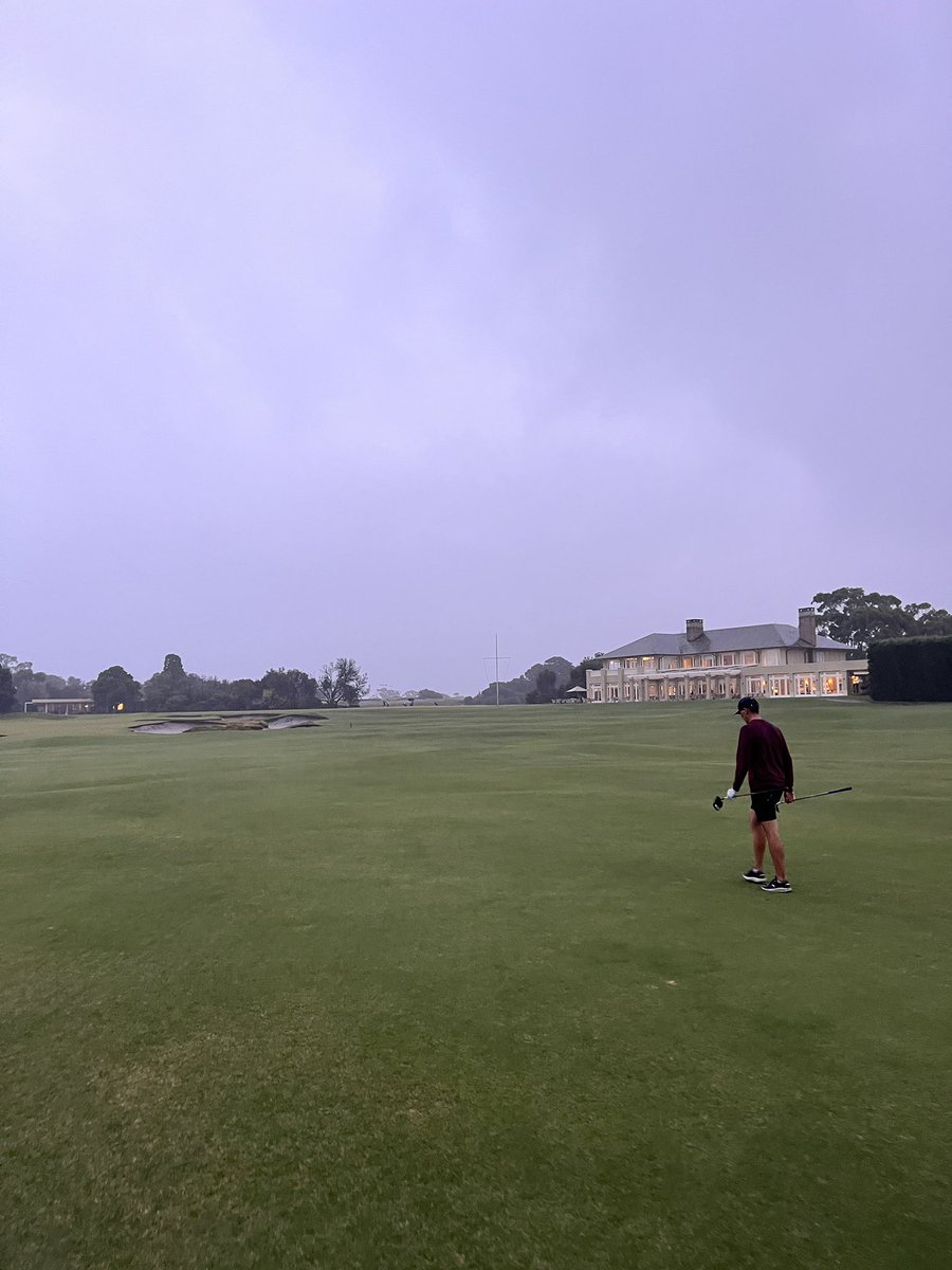 What a day! 36 holes at Royal Melbourne. Beautiful weather in the morning on the West, dreadful rain this afternoon on the East, and good company that makes it all the better. Hope to be back again someday to this incredible club.
