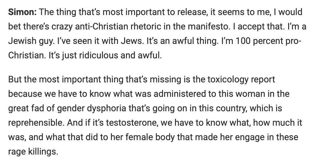 Roger Simon on the manifesto and toxicology report, echoing what we've been saying over the past few weeks: release the toxicology report.