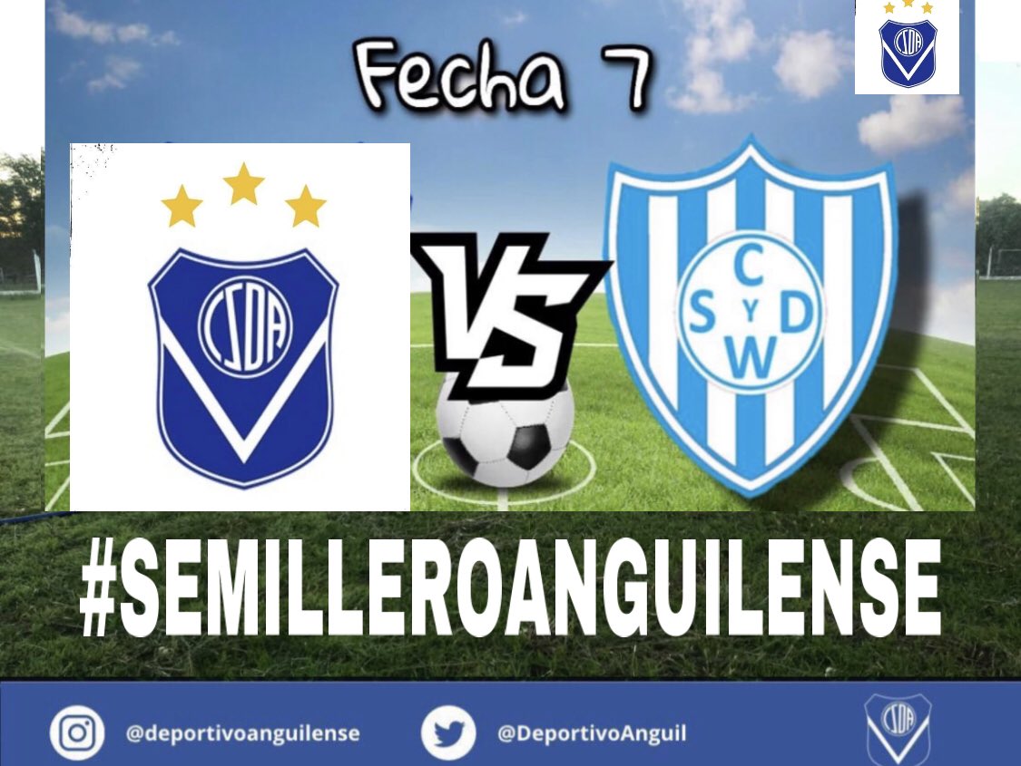 #AnguilenseJuveniles FECHA 7 

➡️ Las Categorías #Cuarta y #Quinta   este sábado juegan ante #Winifreda , segunda fecha del  comienzo de las segunda parte  del Torneo de la Liga Cultural 
.
📅 SABADO 29/04 
⏱️ 13:00 #Cuarta 15:00 #Quinta 
🏟️ Misto Reiner (Anguil)
.