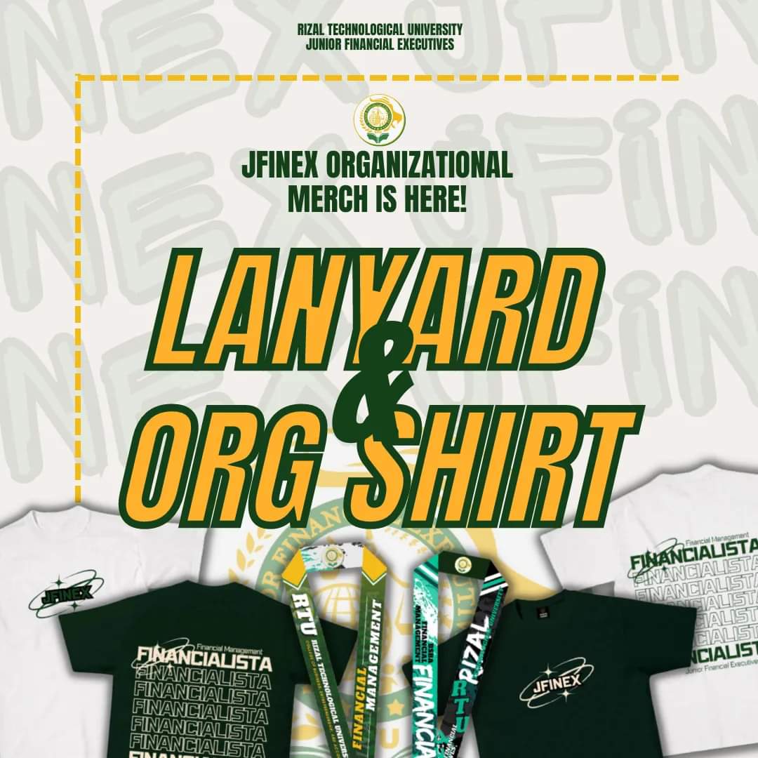 JFINEX_RTU's tweet photo. PRE ORDER OF LANYARD AND JFINEX SHIRT IS NOW OPEN 🥳

Financialistas, the wait is finally over! We are excited to announce that our school lanyards and organizational shirt exclusives are now available.++ https://t.co/7LihpE55CA