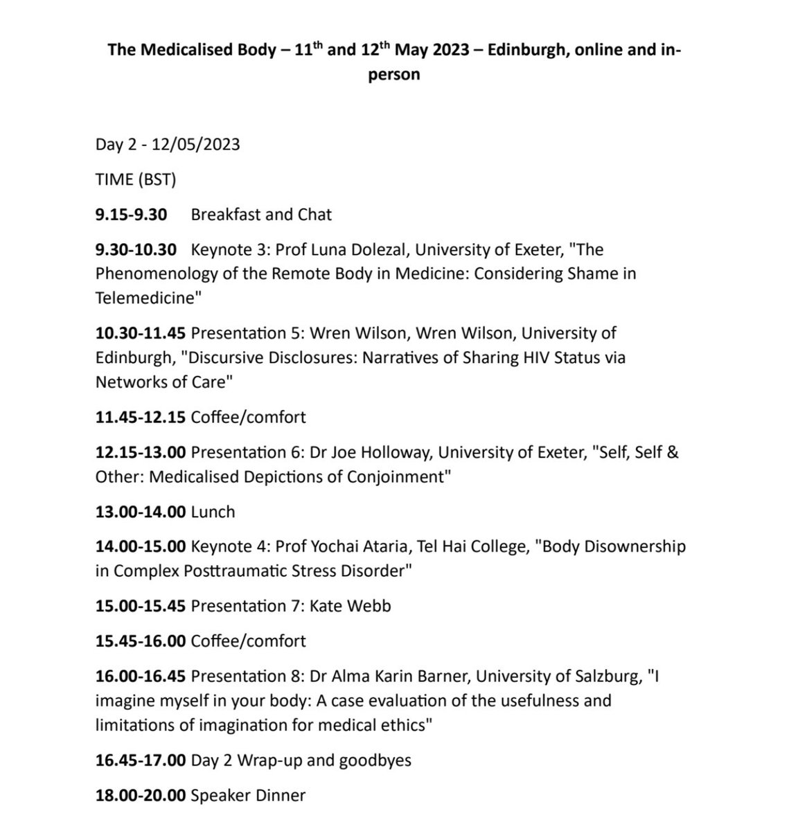 Edinburgh Philosophy and Phenomenology Group tweet media