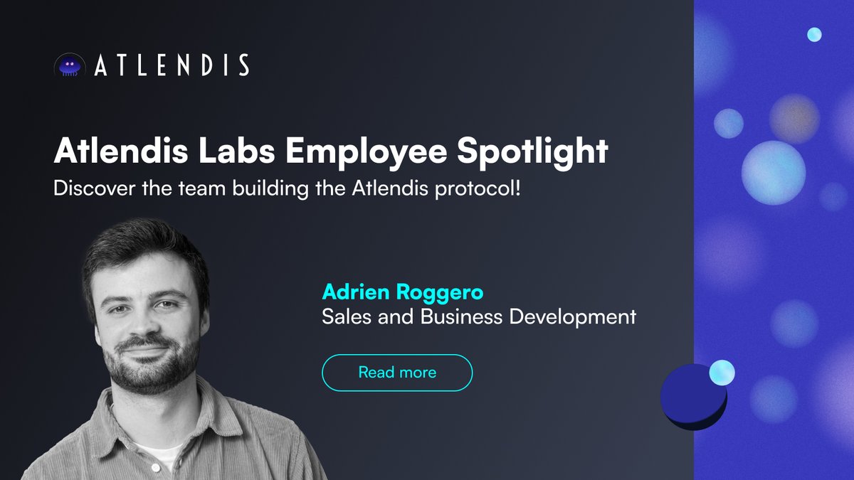 Atlendis_Intern's tweet photo. 🎬 Episode 4 of @AtlendisLabs' employee spotlight series!

Today's piece celebrates @AdriRogg, who opens up about himself and his role as a Sales and Business Development Representative at Atlendis Labs 🥳 #DreamTeam

Full interview here 👐 good reading! https://t.co/nnM1qotOIe https://t.co/F1vQ3VjvFE