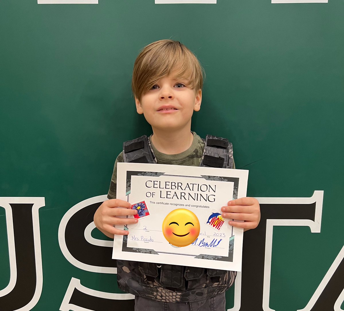 We recognized the Student of the Month for April in an assembly! Congratulations to these students in 1/2P! 
<a href="/JAMMustangs/">McWilliam Mustangs</a>