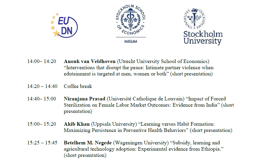 econmalayali's tweet photo. Hey! If you are in Stockholm for the 2023 EUDN workshop from May 8th-9th, give me a shout.
#EconTwitter #Devecon https://t.co/t7lNxAf3GA