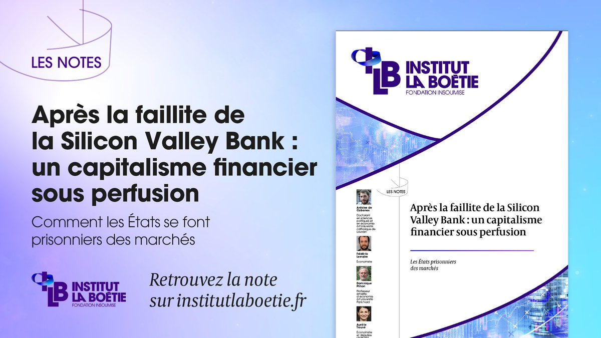💥Faillites retentissantes, effondrement de la bourse et déversement d’argent public : découvrez le récit palpitant et inquiétant de la crise bancaire qui secoue le monde depuis mars 👇

👉 Notre note : institutlaboetie.fr/faillites-banc…

[Thread 1/9] #SVB