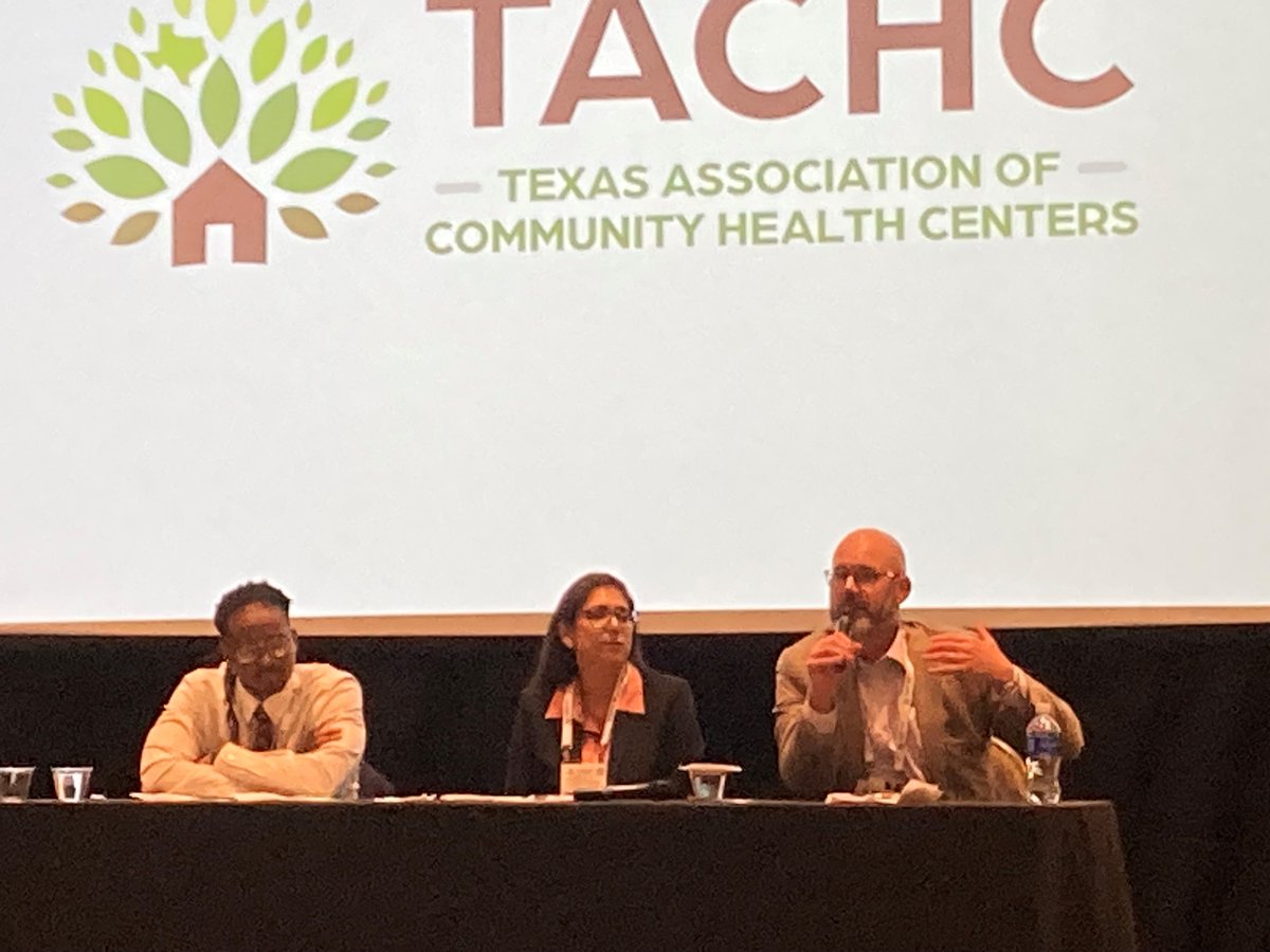 #TACHC2023 HIT &amp; Clinical Conf. great panel on integrated whole-person care for Health Center Services. Speakers Josefine Ortiz Wolfe, CareQuest Institute for Oral Health, Marcqwon Daywalker, AccessHealth, and Nick Szubiak, NSI Strategies did a fantastic job! #workforce #conf23