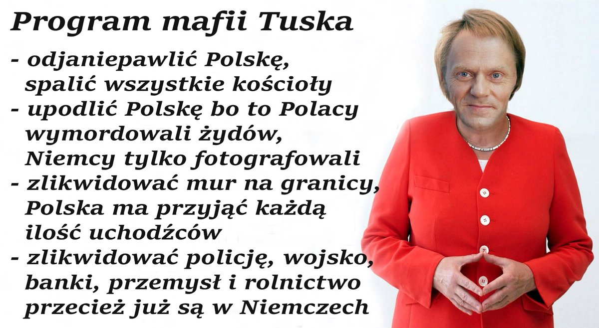 Jesienią wybory będą o tym, czy Polska ma nadal istnieć jako suwerenny kraj, czy zostać wasalem Niemieckich zbrodniarzy.