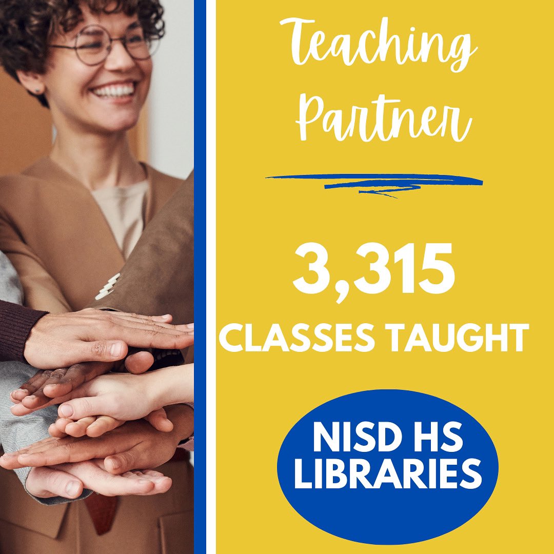 Our HS librarians are master educators. Each is a certified teacher, has classroom teaching experience, &amp; a master’s degree w/a school library cert. We use that education&amp;experience to partner w/our colleagues in the classroom so our students receive the best possible education.
