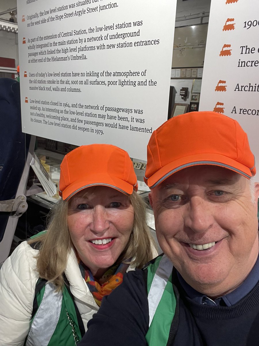 Thank you <a href="/GLCTours/">Glasgow Central Tour</a> , it was another fabulous tour Jackie. 
We will be back to see your steam engine soon 
If you haven’t already taken this tour, get yourselves booked on one asap
#tourists