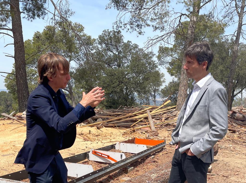 Avui al @valldauralabs de l’Institut d’arquitectura avançada de Catalunya @IAAC hem parlat amb Daniel Ibáñez de com cal promoure una construcció més sostenible, amb materials biològics com la fusta, i com la #UE ho hauria d’incentivar