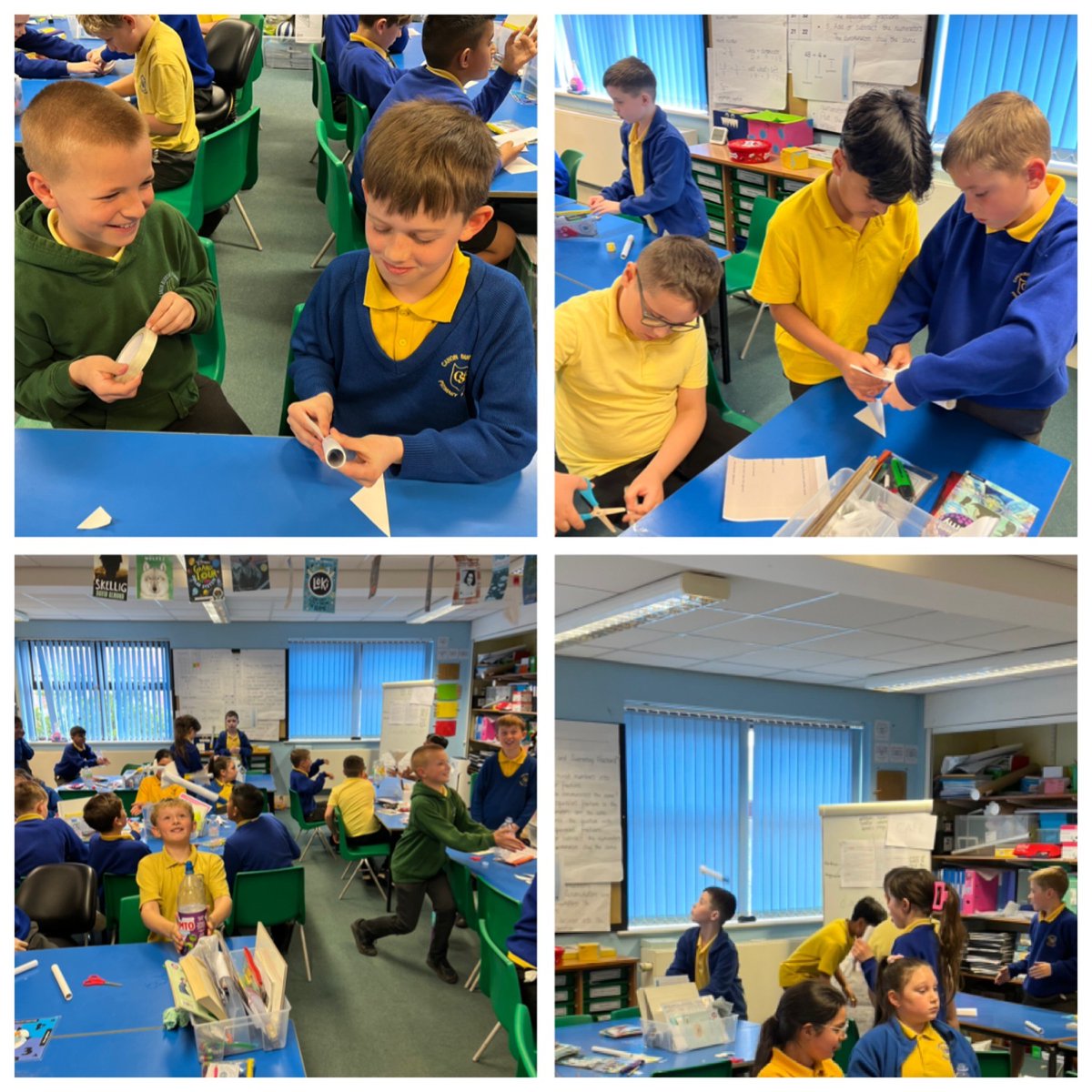 Year 5 have had lots of fun this afternoon, creating rockets and seeing which one will travel the furthest. <a href="/ogdentrust/">Ogden Trust</a> @ogdentrustTMBC #CBvalues #creativity