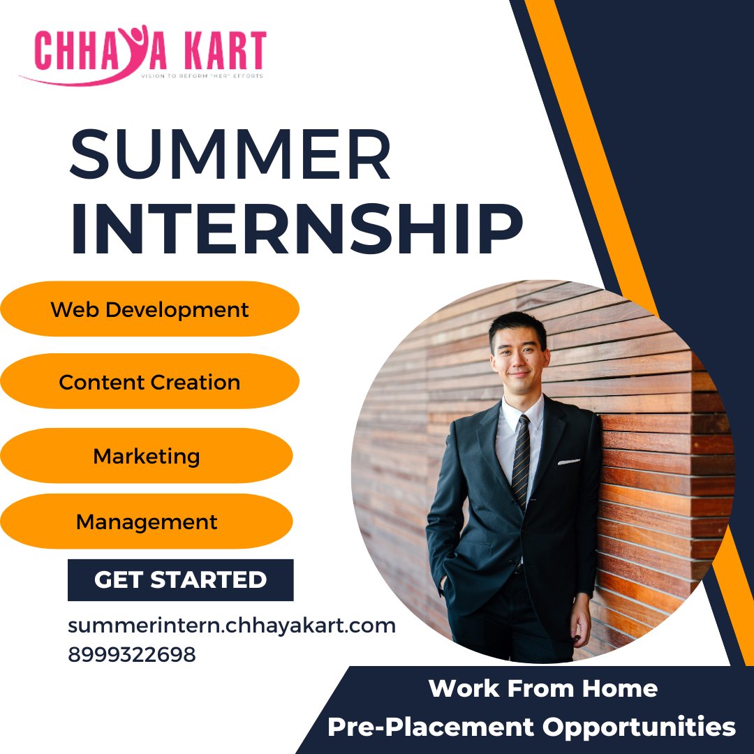 chhayakart1's tweet photo. Chhaya Kart Summer Internship Program
Apply Now: https://t.co/LnJ7co9C4p
🏆Student from all branches and year are Eligible🏆
#chhayakart #vocalforlocal #womenempowerment #CKinternship #StockMarket #91fm #Olympics #internship #summer https://t.co/jiBiumvTvD