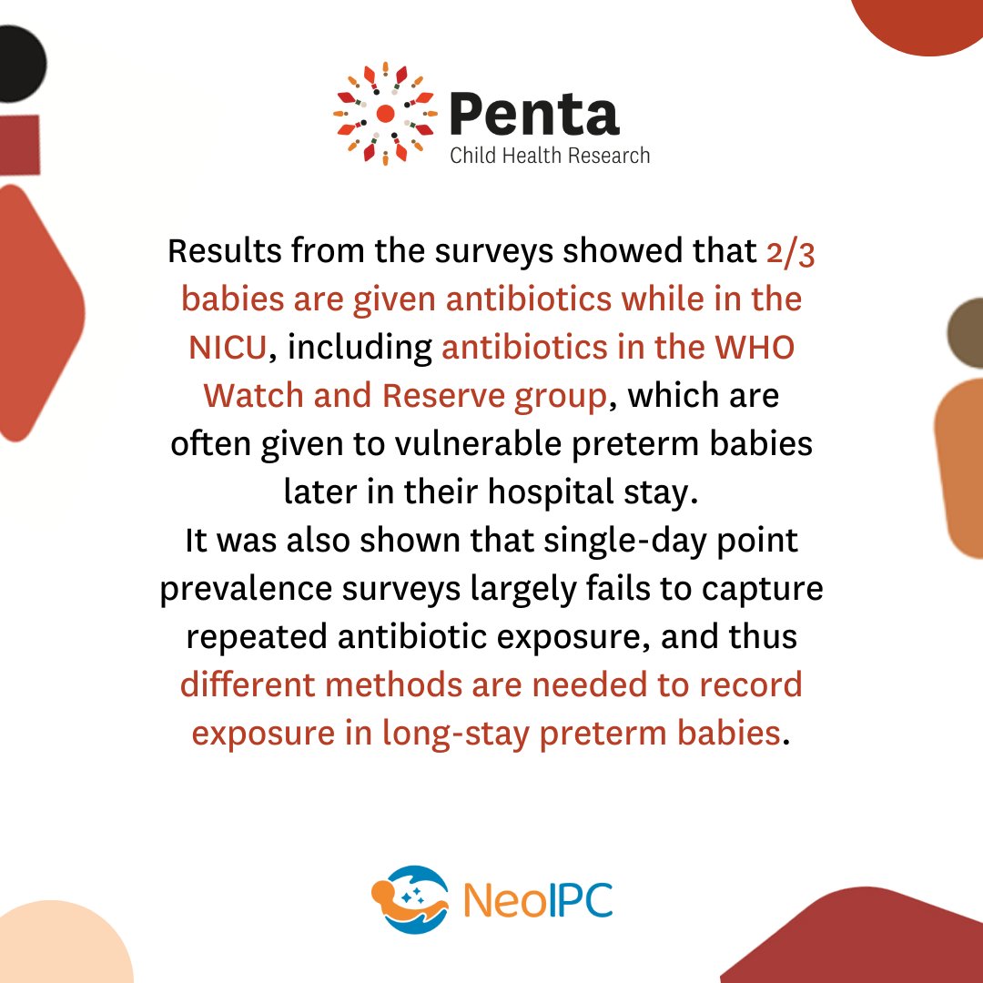 Penta_ID's tweet photo. At #ECCMID23, @AislinnCook presented results from 4 cross-sectional surveys looking at #antibiotic use in neonatal care 👶, conducted in 18 European #NICUs participating in the #NeoIPC colonisation feasibility assessment. Here's what was found👇

Poster ➡️ https://t.co/eZlbiDzWXv https://t.co/xiBJgr6jZ7