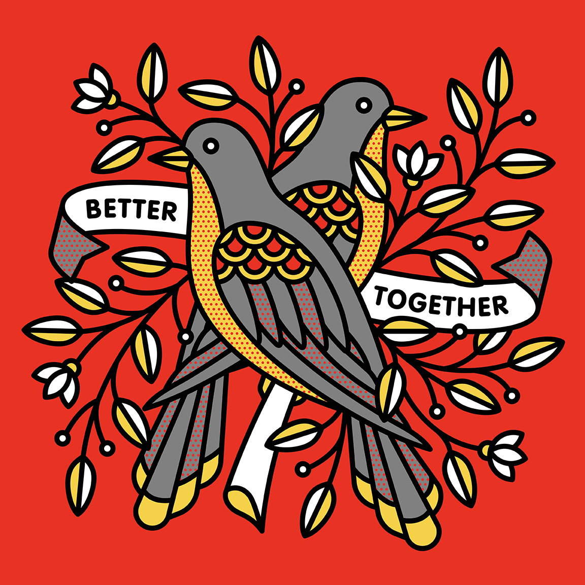 Made for OurPlanetWeek's prompt: Together. A literal interprepation, but  true that a healthier planet only happens when everyone works together. #ourplanetweek #letsdrawthechange