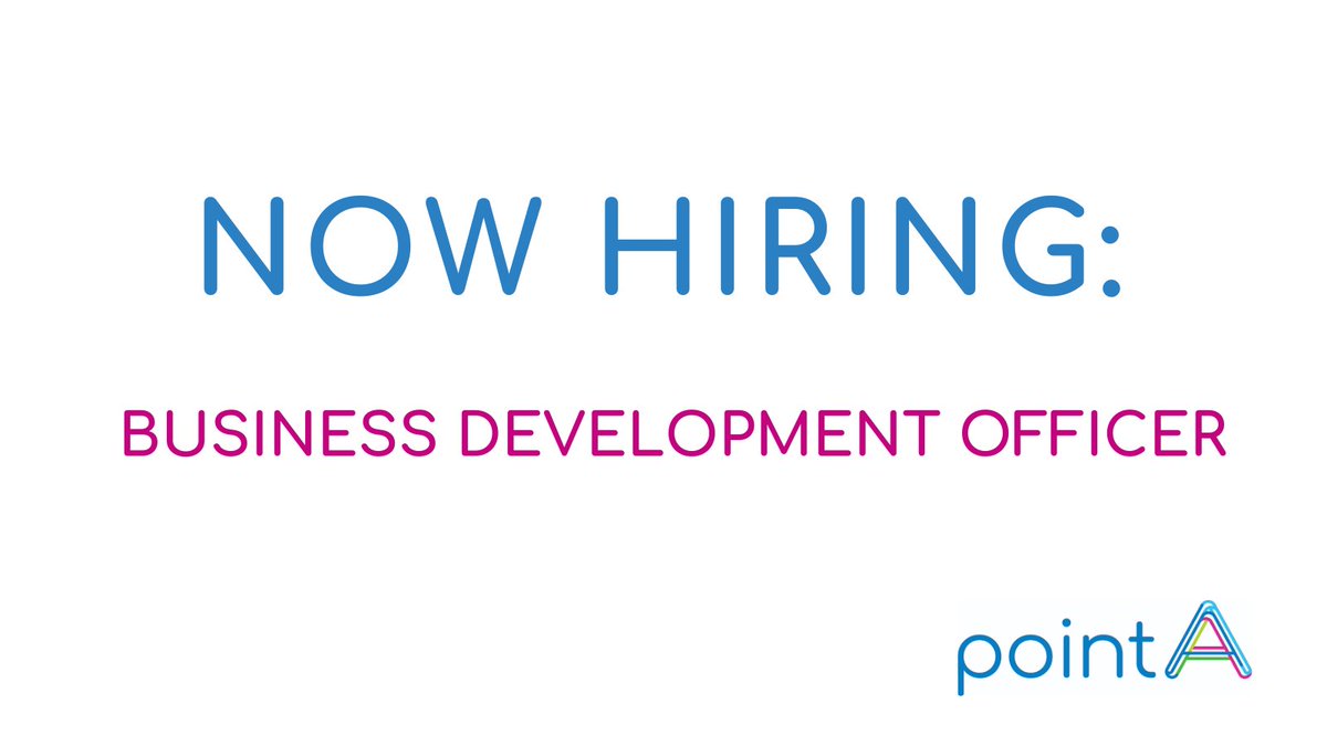 pointAtweets's tweet image. AMAZING OPPORTUNITY ALERT! pointA is #hiring a business development officer. Don&apos;t miss out- submit your resume &amp;amp; cover letter today! Check out pointa.ca/careers for more info. 

#ActiveTO #TransformTO #topoli #onpoli #yorkregion