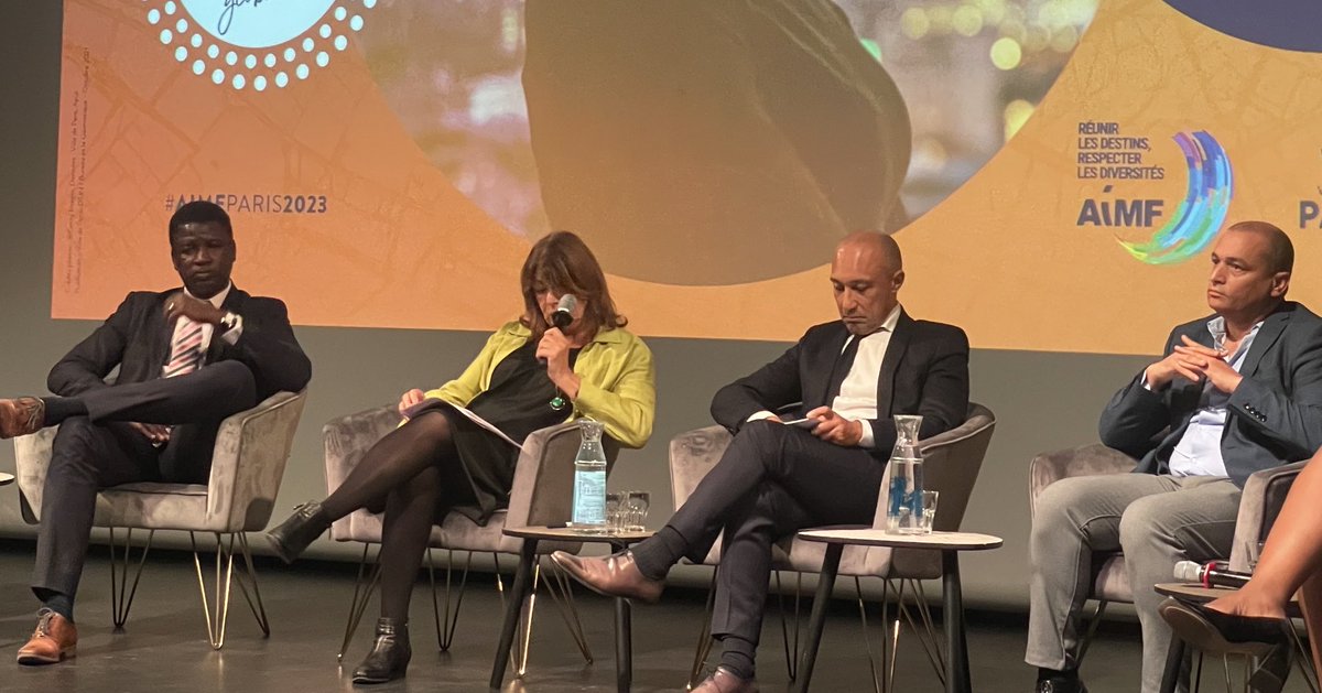 “L’implication des diasporas dans leurs pays d’accueil n’amoindrit pas celle dans leur pays d’origine bien au contraire ! 
Les élus locaux doivent comprendre ces enjeux pour accompagner ces dynamiques”<a href="/MicheleRubirola/">Michèle Rubirola</a> 1ere adjointe de  ⁦<a href="/marseille/">Ville de Marseille</a>⁩  #AIMFParis2023