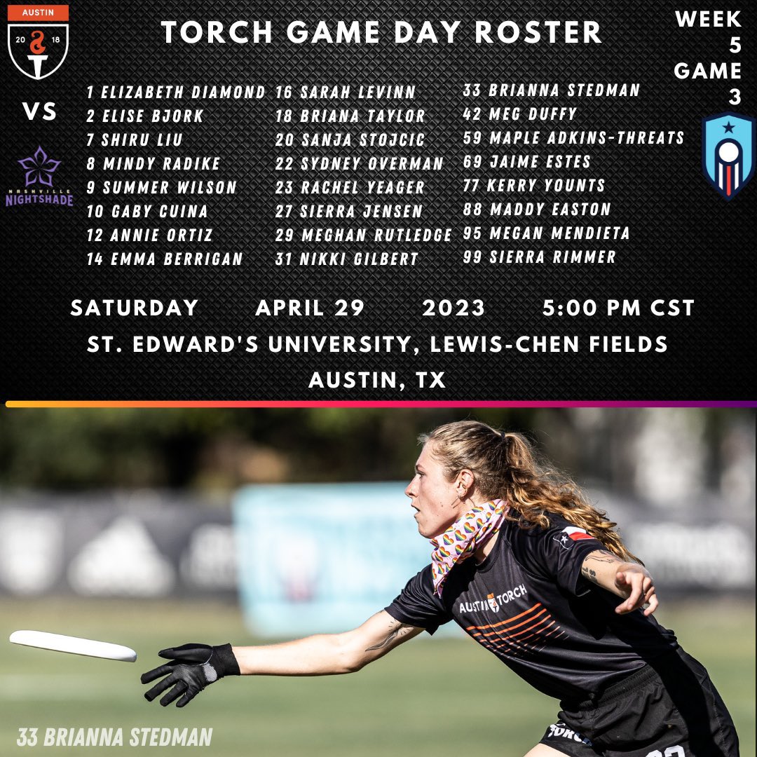 Come out tomorrow to St. Ed’s to support Torch at their second home game! Check out their page for information about parking!