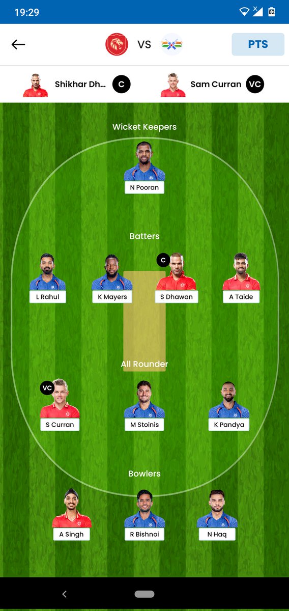 #PBKSvsLSG #dream11Prediction #Dream11Team #dream11tips 
Team is applicable where impact player points not considering. Also use this team for 11 member contest or above 11 member.
