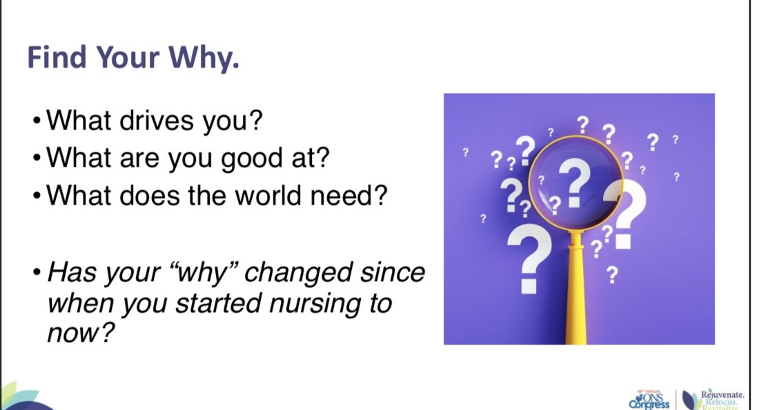 DarcyBurbage's tweet photo. Congratulations &amp; thank you @lghazal for sharing your experiences! 
What’s your why? 
#ONSCongress @oncologynursing https://t.co/4QfgJAnHJn