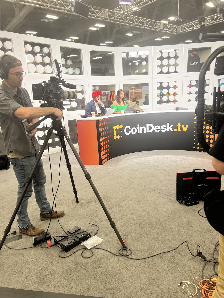 Busy day for the <a href="/yugalabs/">Yuga Labs</a> team at #Consensus2023. I’ll be joining @coindesk TV at 9am, followed by a Mainstage chat with @rosieperper
 at 11:45am, and ending the day with @overpricedjpegs Happy Hour at 6:00pm.