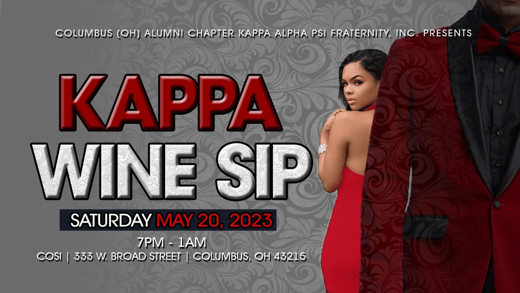 Columbus, Ohio, it's time to uncork and unwind! Join us for the Kappa Wine Sip on May 20, 2023, and taste a selection of amazing wines. For tickets visit myle.com/the-27th-annua….

#KappaWineSip #OhioWine #WineTasting #cbusblack #cbus #columbusblack