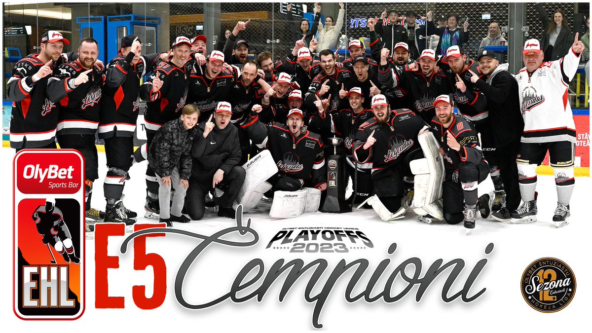 12 gadu laikā līdz šim EHL nekad nepieredzēts trīs divīziju kāpums Pilsētas Leģendas komandai. Tā vien liekas, ka pēc pāris sezonam ar šiem zēniem tiksimies ERST Elites divīzijā.

Nameja Kausa Čempioni 2023 E5 divīzijā - HK Pilsētas Leģendas!