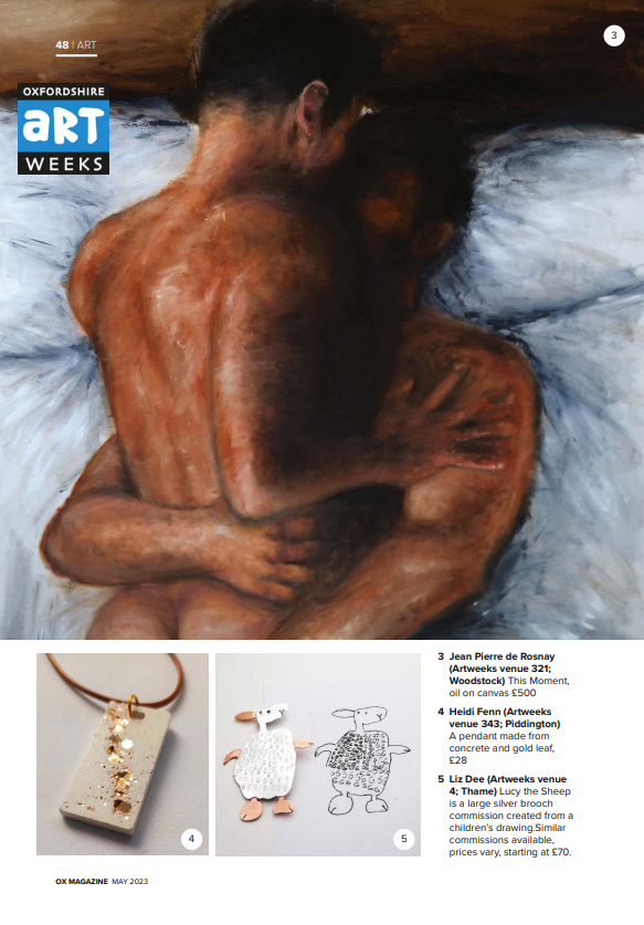 OxonArtweeks's tweet image. The gorgeous Art edition of the OX magazine (May 2023) selects 12 pieces on show during Artweeks showcasing a breadth of art and craft on display, from chairs and jigsaws to bellow and boats that might surprise you!
oxmag.co.uk/articles/oxfor… 
#oxfordshireartweeks
