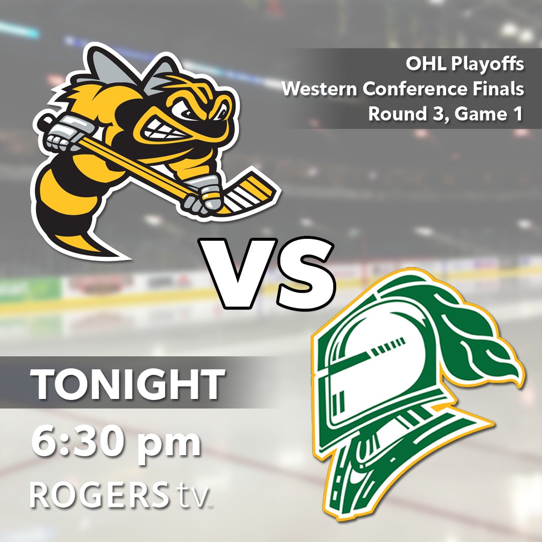 RTVStrathroy's tweet image. IT'S #FRIDAYKNIGHT!
Don't miss the Western Conference Finals between the @StingHockey &amp;amp; @LondonKnights! Coverage starts at 6:30pm with The Warm Up on #Rogerstv Cable 13; Puck drops at 7pm. Tune in!!

#strathroy #GoKnightsGo