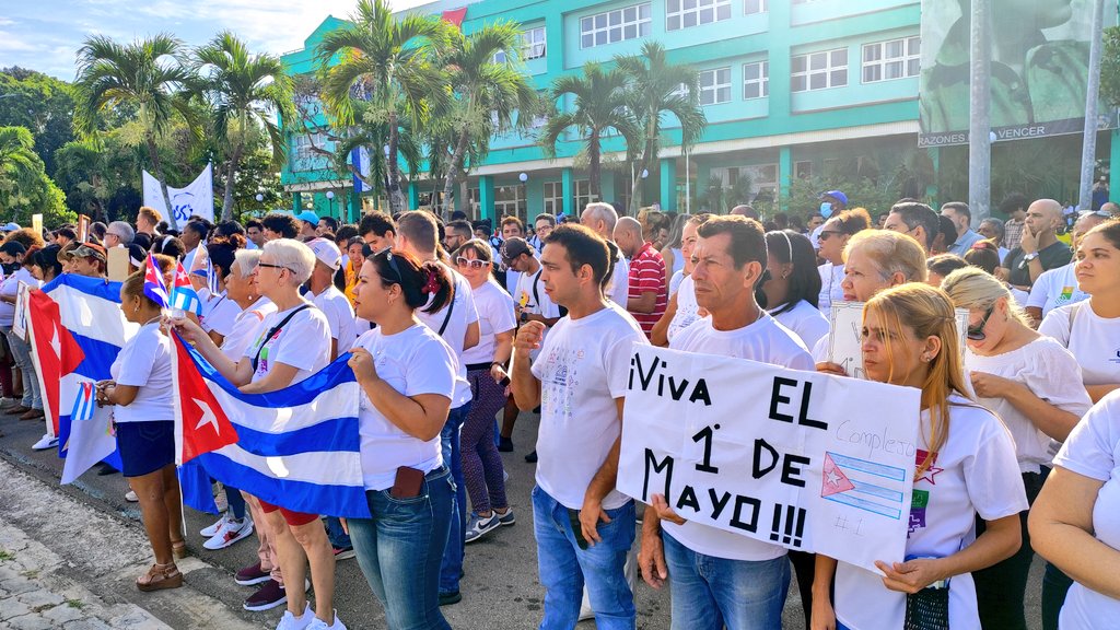 abel11264587's tweet photo. La celebración del Primero de Mayo en la @universidad_uci  estuvo caracterizada por la motivación y el entusiasmo de nuestra comunidad universitaria.
@CTC_UCI @CubaMES @WalterBG_uci @ACN_Cuba @JuventudRebelde @Granma_Digital @CubaCentral @UlisesGuilarte @torres_iribar https://t.co/xJMInIo1s5