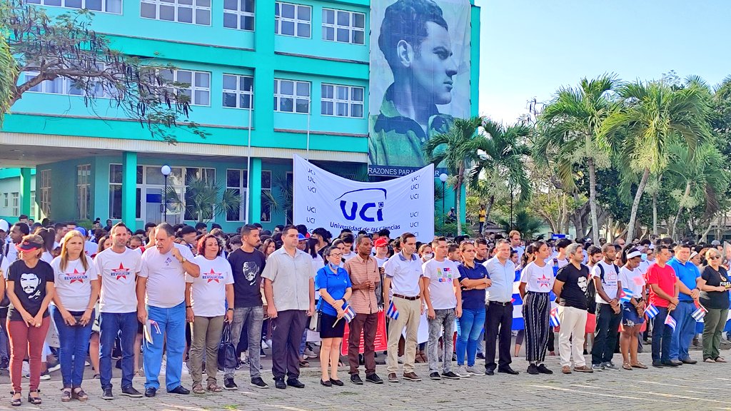 abel11264587's tweet photo. La celebración del Primero de Mayo en la @universidad_uci  estuvo caracterizada por la motivación y el entusiasmo de nuestra comunidad universitaria.
@CTC_UCI @CubaMES @WalterBG_uci @ACN_Cuba @JuventudRebelde @Granma_Digital @CubaCentral @UlisesGuilarte @torres_iribar https://t.co/xJMInIo1s5