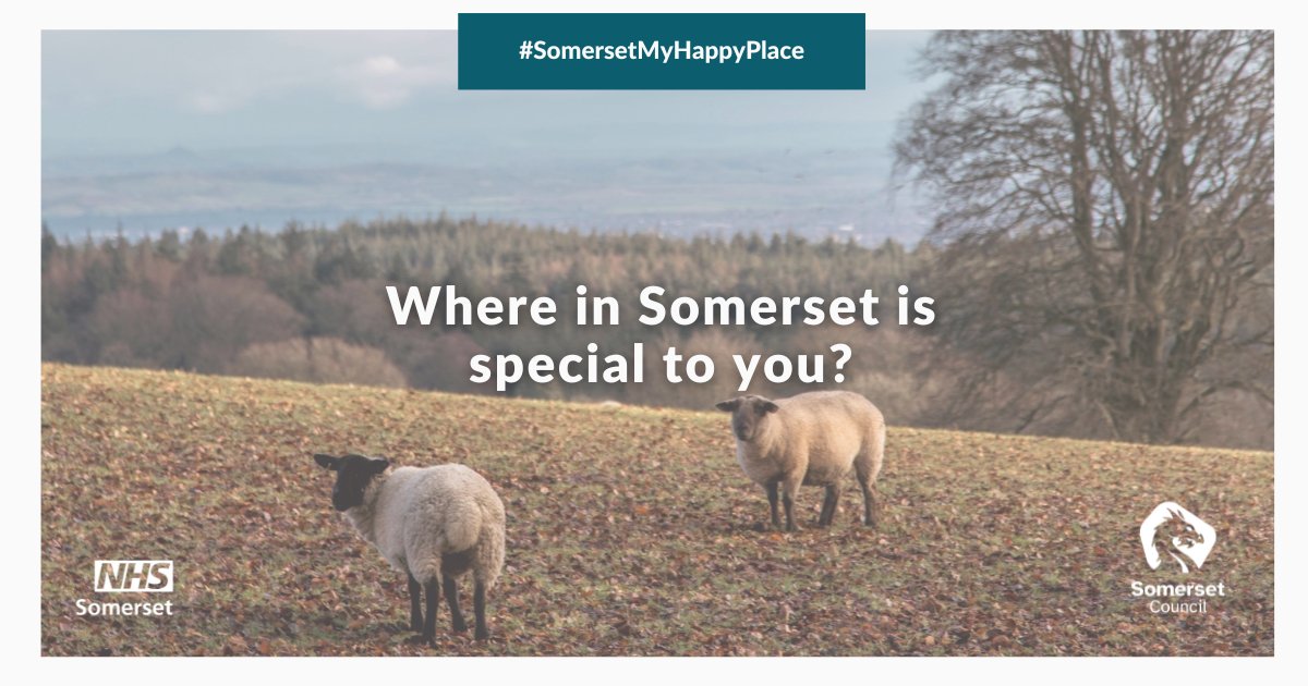 Take part in our #MentalHealthAwarenessWeek campaign & help create an interactive map that shows off all the beautiful green spaces in Somerset that can lift your mood  📷

Tag us in photos of places in Somerset that you go when you feel anxious or low. Use #SomersetMyHappyPlace