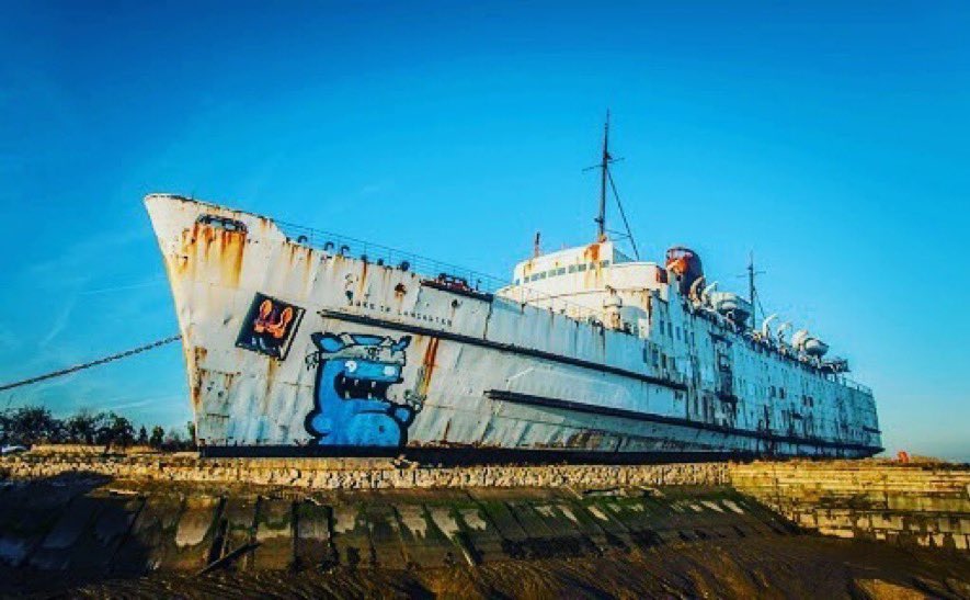 The SS Huw Edwards. Wales' first Royal Yacht. It will be used by Alun Wyn Jones, Michael Sheen and Carol Vorderman during the week with Charlotte Church and Max Boyce using it on alternating weekends. The refit will cost £43, with BAGILLT DIY supplying materials at cost.