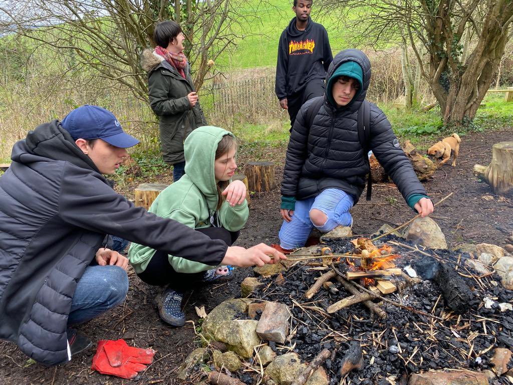 youth_moves's tweet photo. Fire building! 🔥

Great to have some college students from @theparkknowle down at the RoundHouse this week 😎💪

#NewSkills #FireBuilding #OutdoorLife https://t.co/he4AIgZ7HG