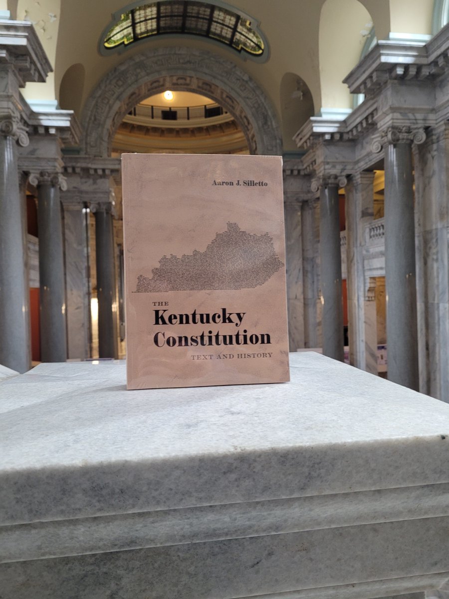 silletto's tweet photo. To everyone who has purchased a copy of The Kentucky Constitution: Text and History for yourself or your law firm, thank you! I am beyond humbled. @CAPbooks #law #lawyers #KYConLaw #Kentucky https://t.co/56ctc45Wpf