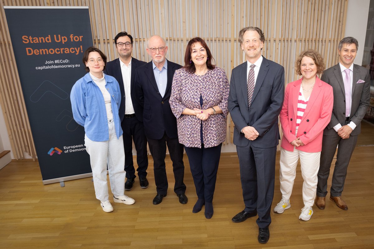 Delighted to have hosted Vice-President of the <a href="/EU_Commission/">European Commission</a> for Democracy and Demography, <a href="/dubravkasuica/">Dubravka Šuica</a> at our office in Vienna today. Her leadership is particularly relevant to us. Discussed importance of promoting democracy, civic engagement and democracy technologies.