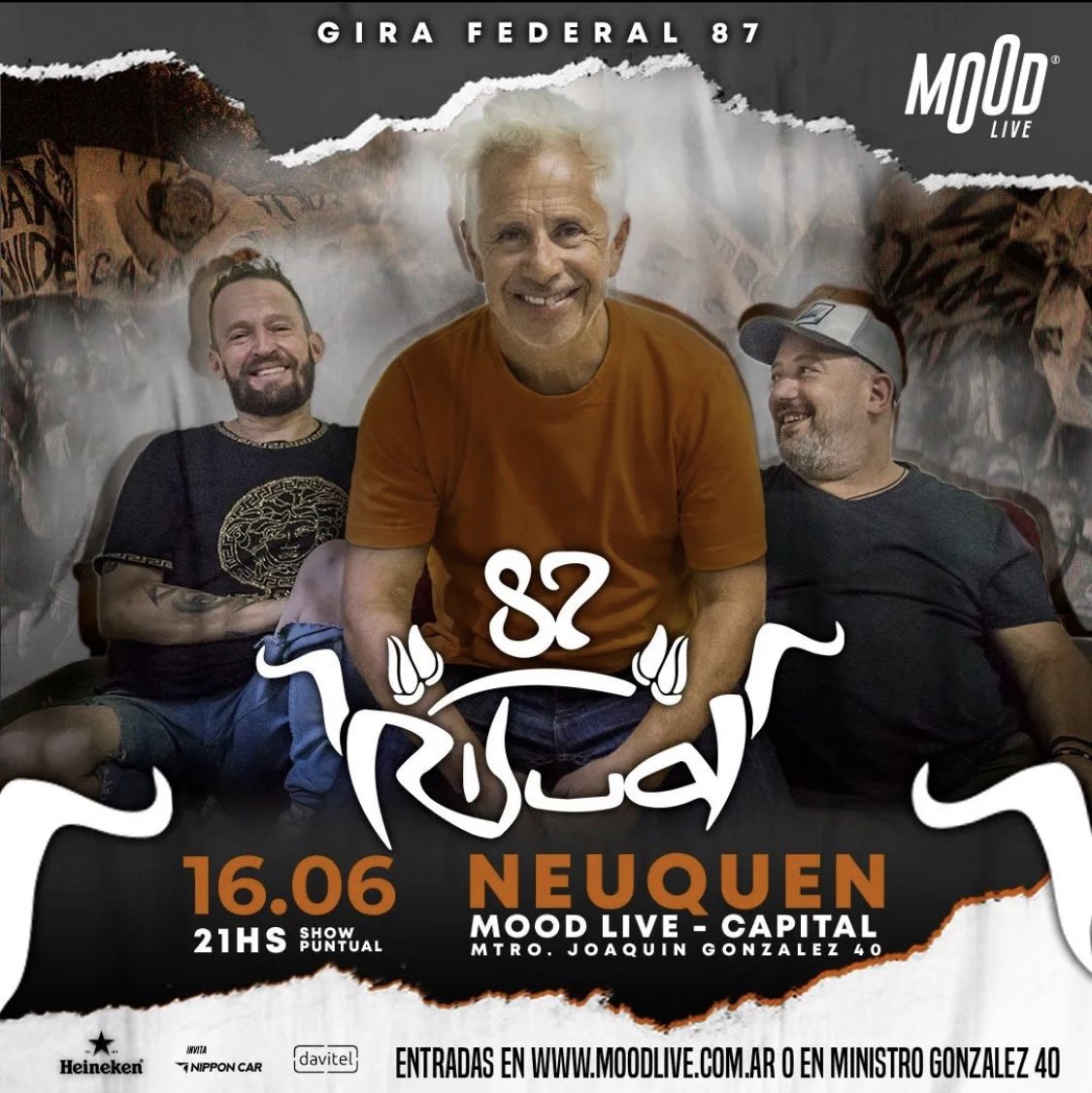 Ritual87's tweet photo. Neuquén nos espera! 16/06 #moodlive https://t.co/kVGnhkz5PY