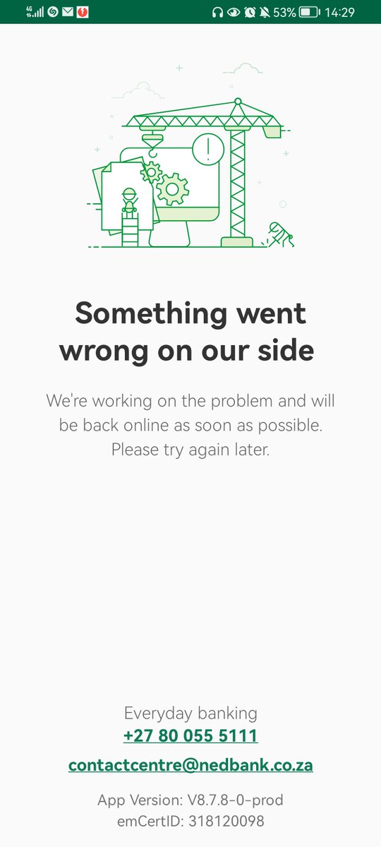 Laudest111's tweet photo. @zuzamahala @Nedbank There is an improvement in mine😜😂 https://t.co/rO2Tai1lAI
