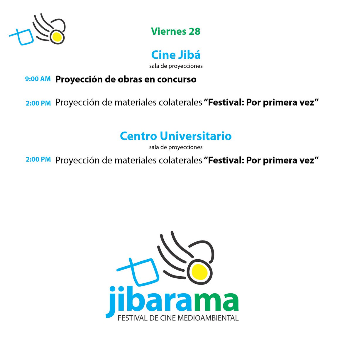 jibarama's tweet photo. #jibarama2023

No te pierdas las actividades organizadas para el día de HOY!

#festival #cine #cultura #MedioAmbiente #Gibara #Holguín #Cuba #cavernas #fotografía #documental #arte #familia https://t.co/mN66ictFoP