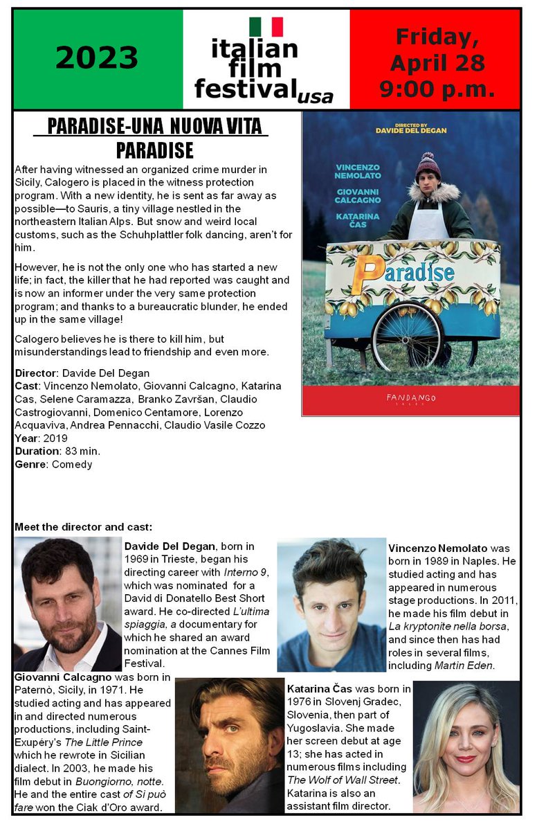 ItalianUWM's tweet photo. Questa sera alle 21:00! Tonight at 9:00PM!
UWM Union Cinema, Kenwood Boulevard and Mayland Avenue, Milwaukee https://t.co/Zcay94i96d