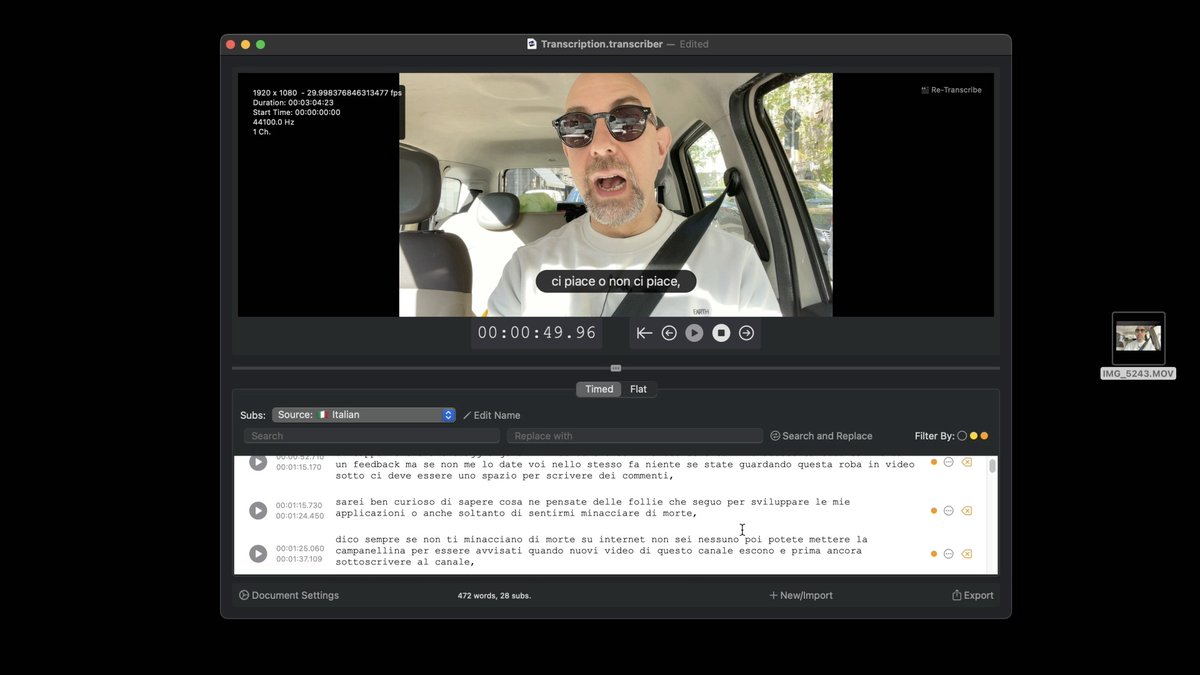 ulti_media's tweet photo. It is now a matter of a few days and Transcriber will finally be available! 📢
In the meantime, take a look at the workflow and its features!
https://t.co/UbzI14NAua
#FCP #FCPX #FinalCutPro #openai #whisper https://t.co/4PvZ6iZ58H